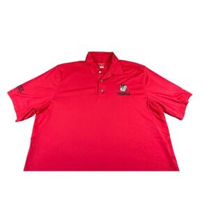 Champion Georgia Bulldogs Polo Shirt Men's Large Red Athletic Fit